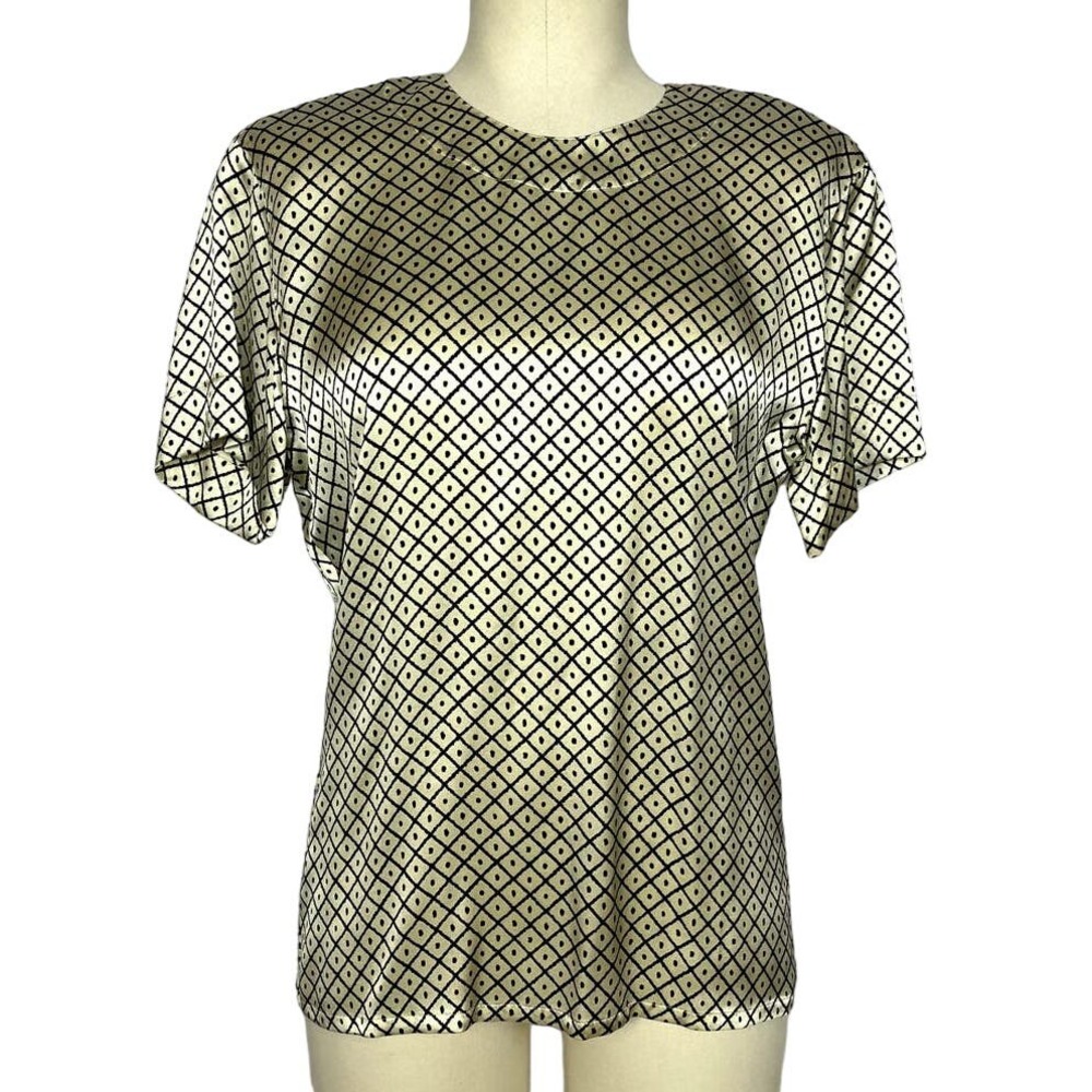 1990s Deadstock Escada Silk Blouse | Bust 38 | Size 34 | Vintage